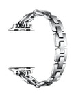 Poppy Apple Watch® Band Close-Up of Links and Closure 