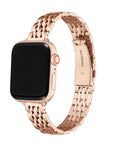 Rose Gold Skinny Stainless Steel Apple Watch® Band by Posh Tech 