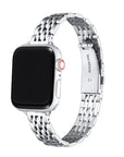 Silver Skinny Stainless Steel Apple Watch® Band by Posh Tech