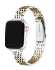 Two-Tone Skinny Stainless Steel Apple Watch® Band by Posh Tech 
