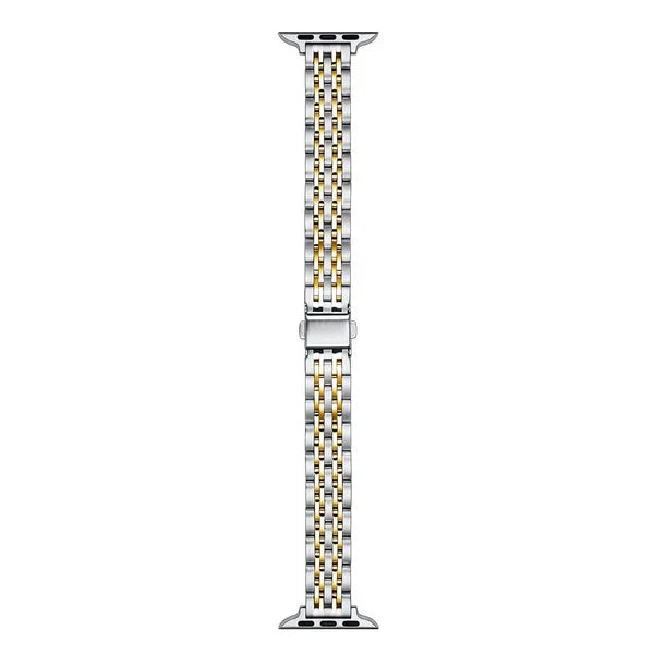 Silver and Gold Two-Tone Skinny Metal Apple Watch® Band