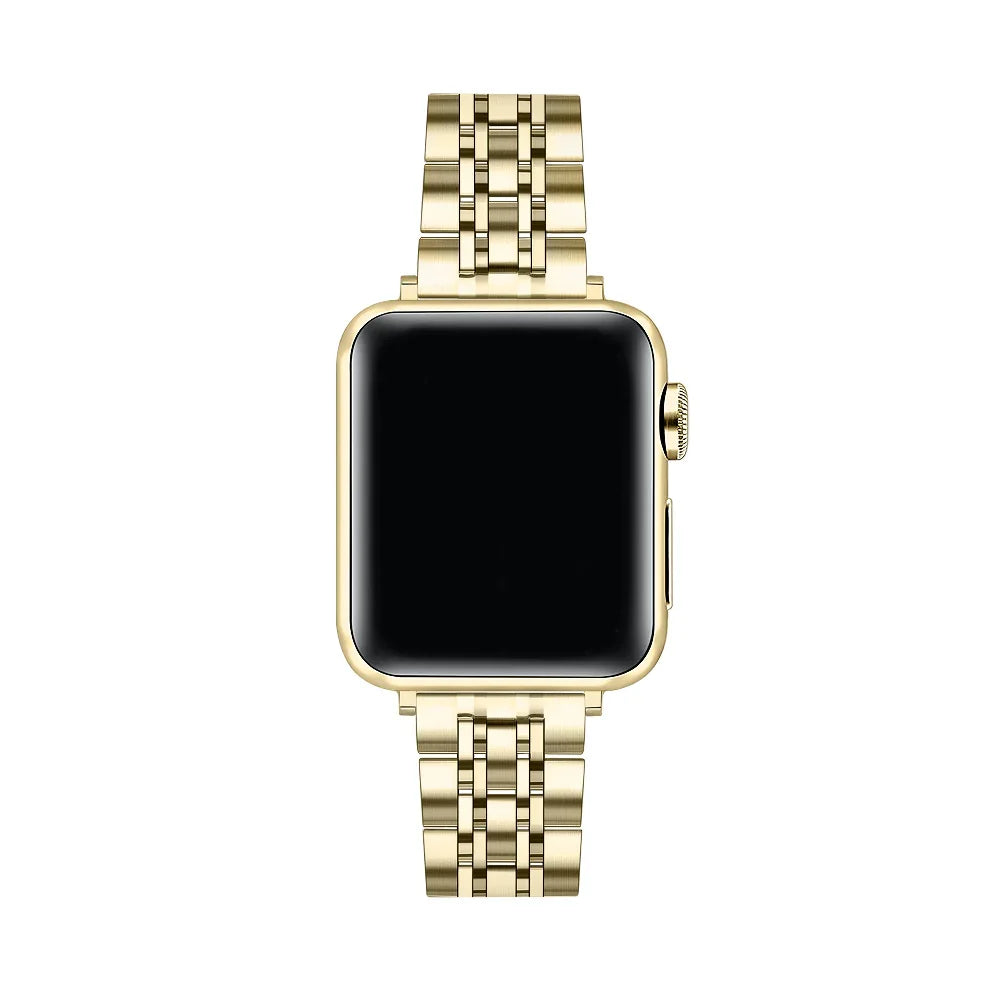 Gold Stainless Steel Apple Watch® Band by Posh Tech