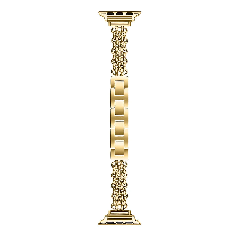 Sylvie Gold Chain Link Metal Band for Apple Watch® Band Detail 