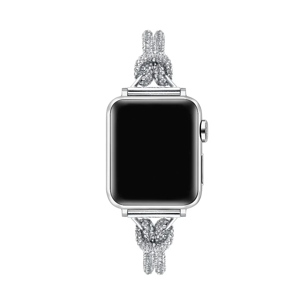 Silver Tennis Bracelet Apple Watch® Band by Posh Tech 