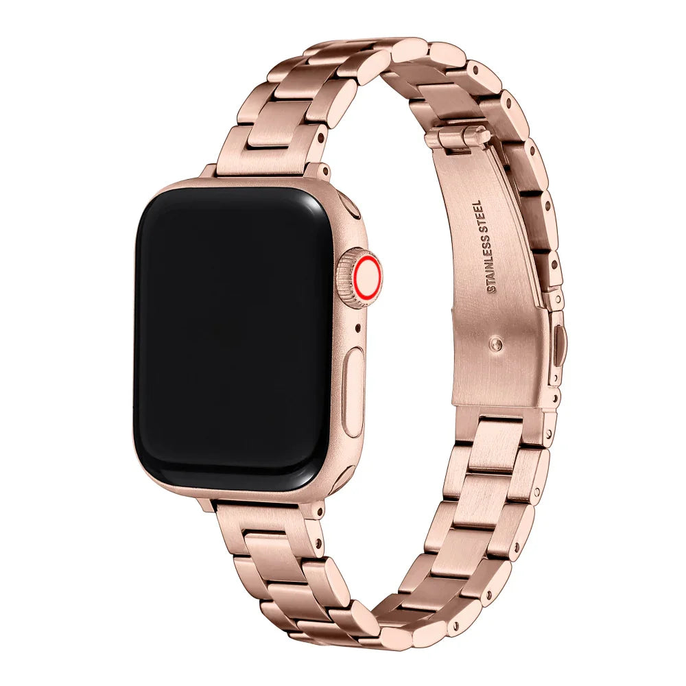 Sloan Skinny Rose Gold Stainless Steel Band for Apple Watch® by Posh Tech