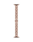 Sloan Skinny Stainless-Steel Band for Apple Watch® Laid Flat Close Up