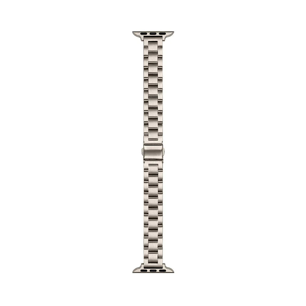 Sloan Skinny Stainless-Steel Band for Apple Watch® Laid Flat Close Up
