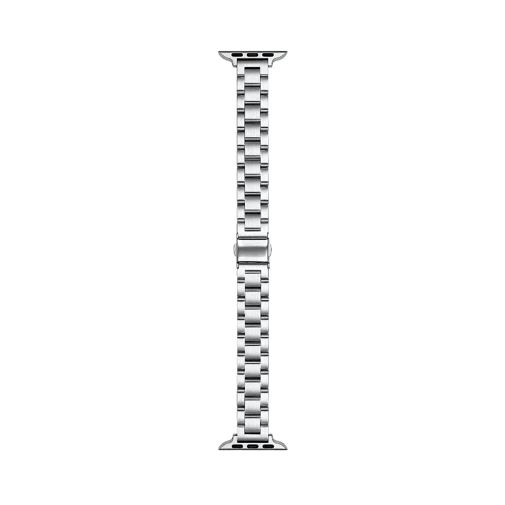 Sloan Skinny Stainless-Steel Band for Apple Watch® Laid Flat Close Up