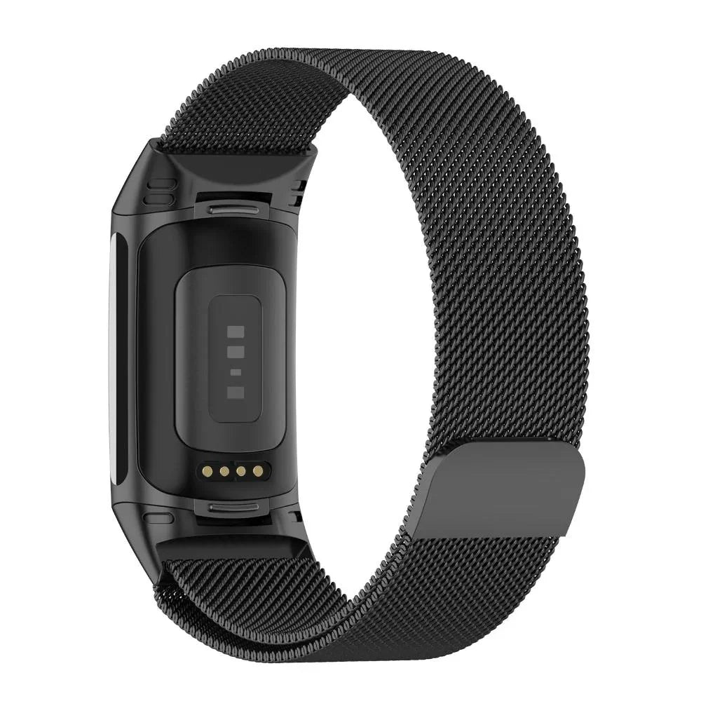 Stainless-Steel Mesh Replacement Band for Fitbit Charge 5