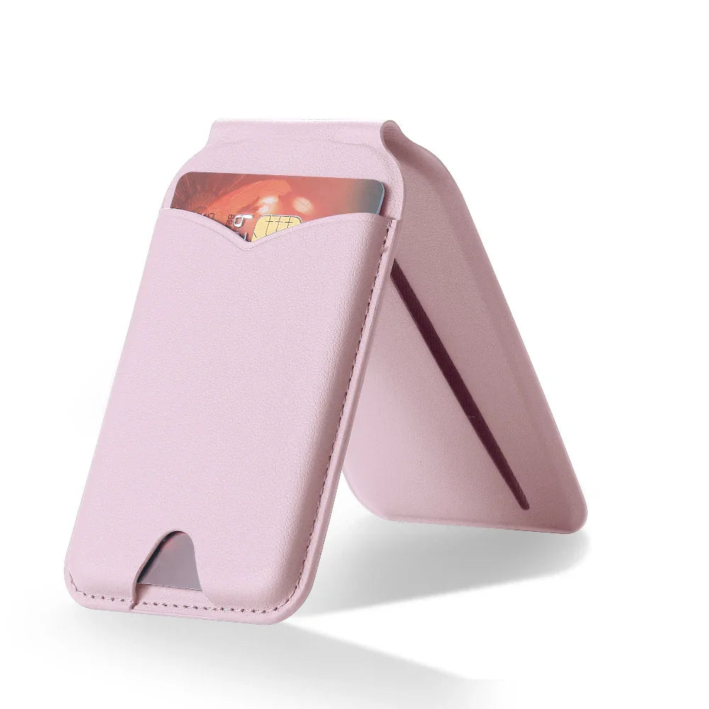 MagSafe Phone Stand Wallet with Credit Card Insert Detail 