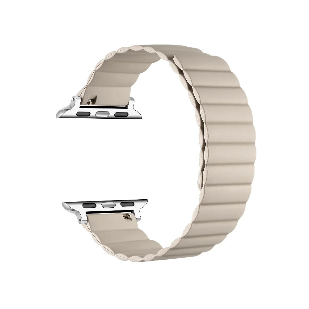 Oatmilk Silicone Apple Watch® Band Close-Up