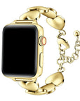 Lover Gold Heart-Link Stainless Steel Apple Watch® Band by Posh Tech 