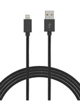 10 FT MFI Certified Braided Lightning to USB Charge & Sync Cable for iPhone, iPad, iPod